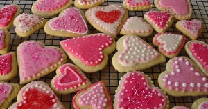 Pink Heart Sugar Cookies