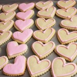 Light Pink Heart Sugar Cookies